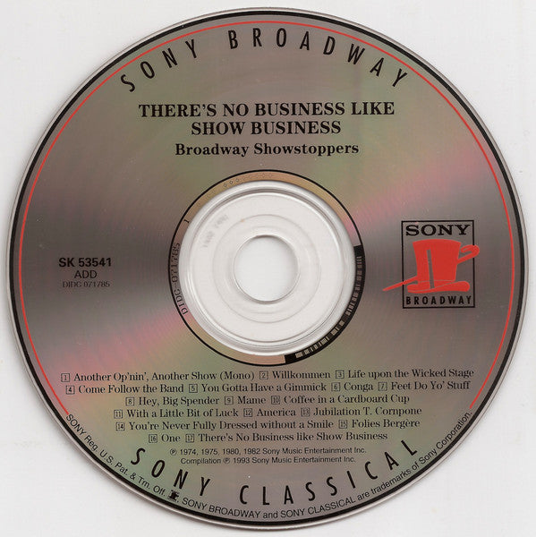 Various : There's No Business Like Show Business: Broadway Showstoppers (CD, Comp, RE)