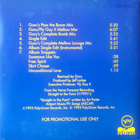 Art Porter : Straight To The Point - Guru Remixes (CD, Maxi, Promo)