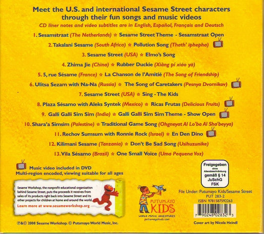 Various : Sesame Street Playground (CD, Comp + DVD, PAL, Bon)