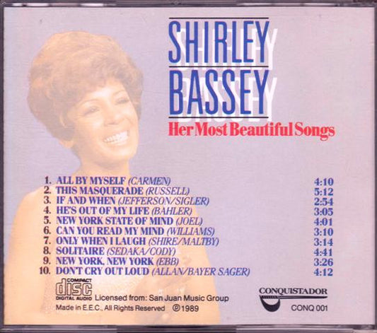 Shirley Bassey : Her Most Beautiful Songs (CD, Comp)
