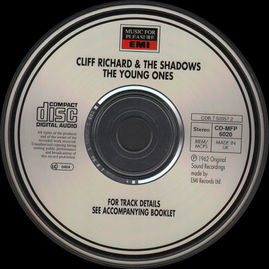 Cliff Richard & The Shadows : The Young Ones (CD, Album, RE)