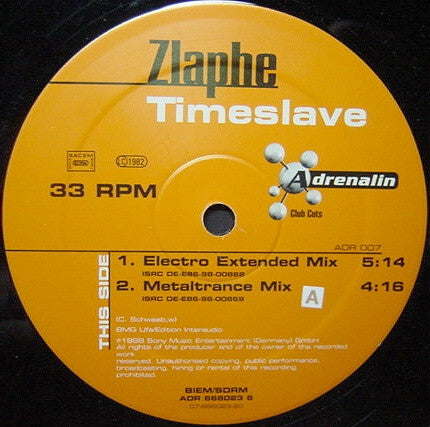 Zlaphe : Timeslave (12")