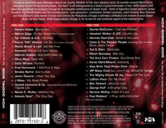 Various : WOW Gospel 2006 (2xCD, Comp)