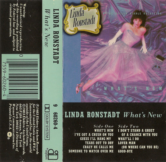 Linda Ronstadt & Nelson Riddle And His Orchestra : What's New (Cass, Album, AR,)