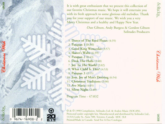 Dan Gibson : Christmas Wish (CD, Comp)
