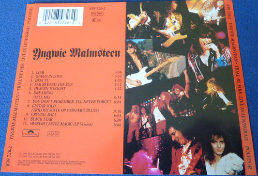 Yngwie Malmsteen : Trial By Fire: Live In Leningrad (CD, Album, RP, PMD)