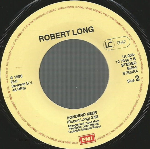 Robert Long : Iedereen Doet 't (7", Single)