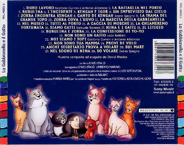 David Rhodes : La Gabbianella E Il Gatto (Original Motion Picture Soundtrack) (CD, Album)