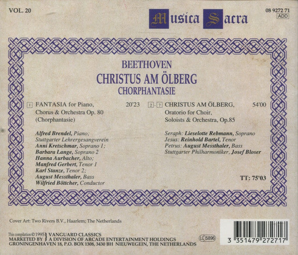 Ludwig van Beethoven - Stuttgarter Philharmoniker, Josef Bloser : Christus Am Ölberg / Chorphantasie (CD)