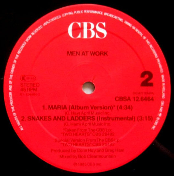 Men At Work : Maria (12", Maxi)