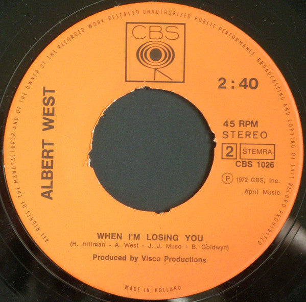 Albert West : Gonna Meet My Girl (Sha-La-La) (7", Single)