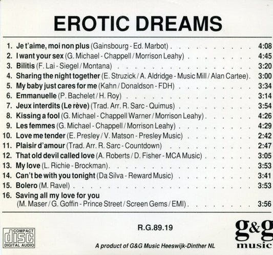 Unknown Artist : Erotic Dreams (CD, Album)
