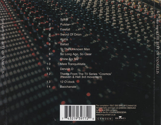 Vangelis : The Best Of Vangelis (CD, Comp, RP)
