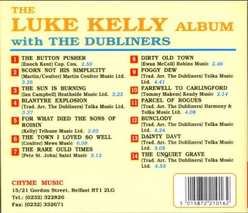 Luke Kelly With The Dubliners : The Luke Kelly Album With The Dubliners (CD, Album)