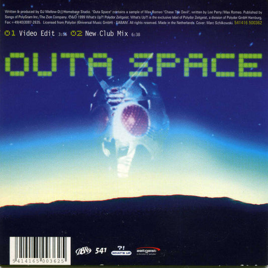 Mellow Trax : Outa Space (CD, Single)