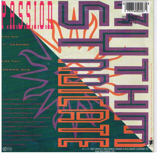 Rythm Syndicate (2) : P.A.S.S.I.O.N. (7", Single)