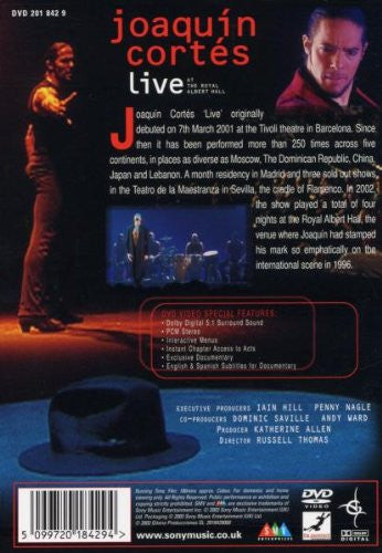 Joaquín Cortés : Live At The Royal Albert Hall (DVD-V, Dol)