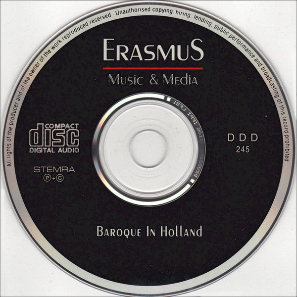 Pieter Hellendaal / Hendrik Focking / Carolus Hacquart / Christian Friedrich Ruppe / Unico Wilhelm Van Wassenaer - Ton Koopman, Il Quadrifoglio, Brisk Recorder Quartet Amsterdam, Pieter-Jan Belder : Baroque In Holland (CD, Comp)