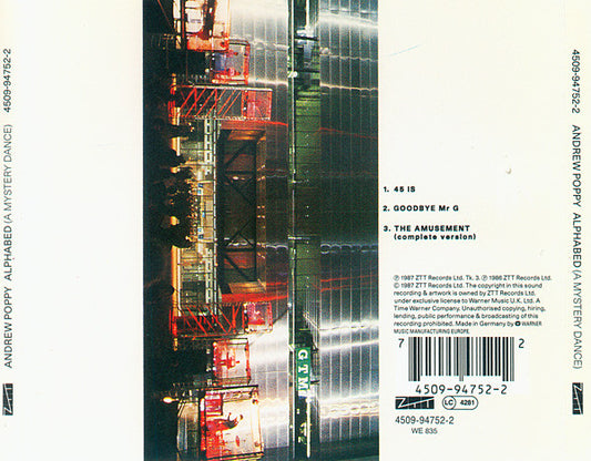Andrew Poppy : Alphabed (A Mystery Dance) (CD, Album, RE)