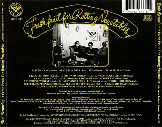 Dead Kennedys : Fresh Fruit For Rotting Vegetables (CD, Album, RE)