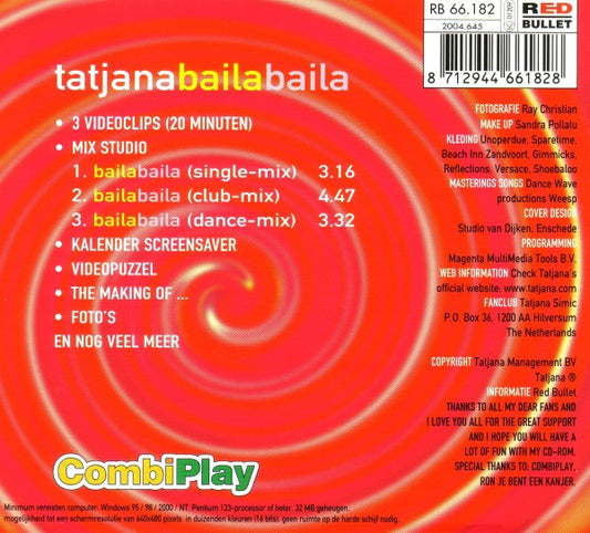 Tatjana : Baila Baila (CD, Single, Enh)
