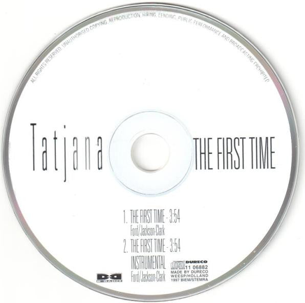 Tatjana : The First Time (CD, Single)