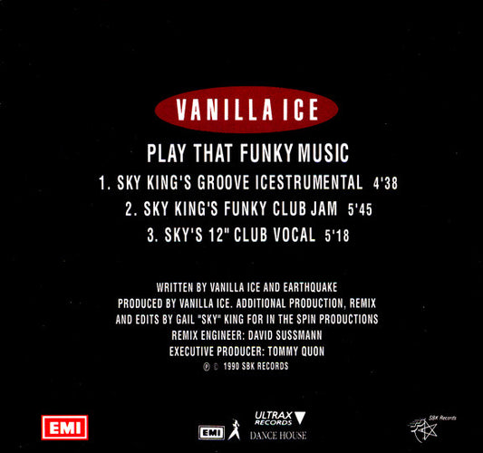Vanilla Ice : Play That Funky Music (CD, Maxi)