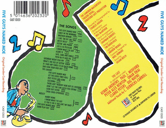 Various : Five Guys Named Moe (Original London Cast Recording) (CD, Album)