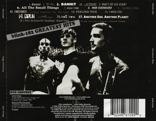 blink-182 : Greatest Hits (CD, Comp, Lim + DVD-V, Comp, Reg)