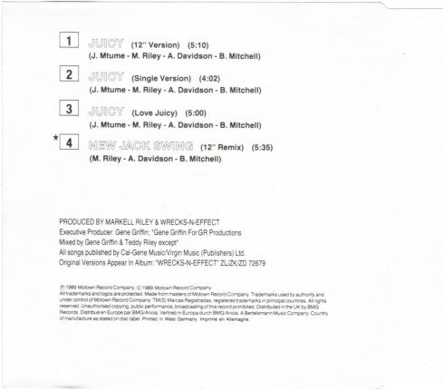 Wrecks-N-Effect : Juicy (CD, Single)