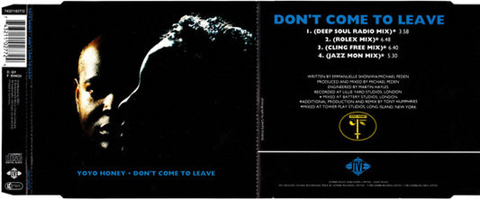 Yo Yo Honey : Don't Come To Leave (CD, Maxi)