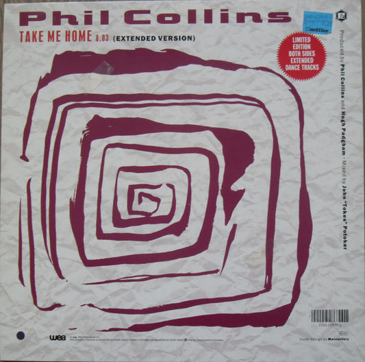 Phil Collins : (Sussudio / Don't Lose My Number / You Can't Hurry Love) / Take Me Home (Extended Version) (12", Ltd)