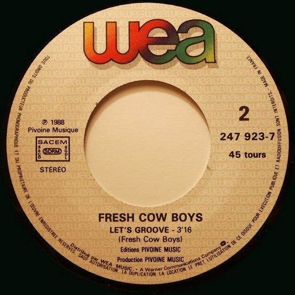 Fresh Cow-Boys : Let's Groove (7")