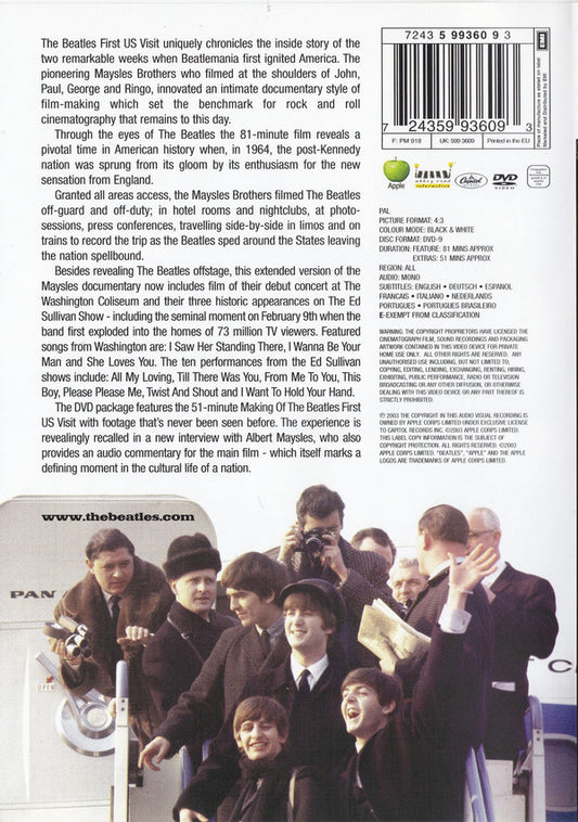 The Beatles : The First U.S. Visit (DVD-V, PAL)