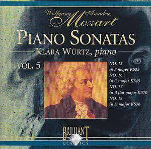 Wolfgang Amadeus Mozart / Klára Würtz : Piano Sonatas Vol. 5 (CD, RE)