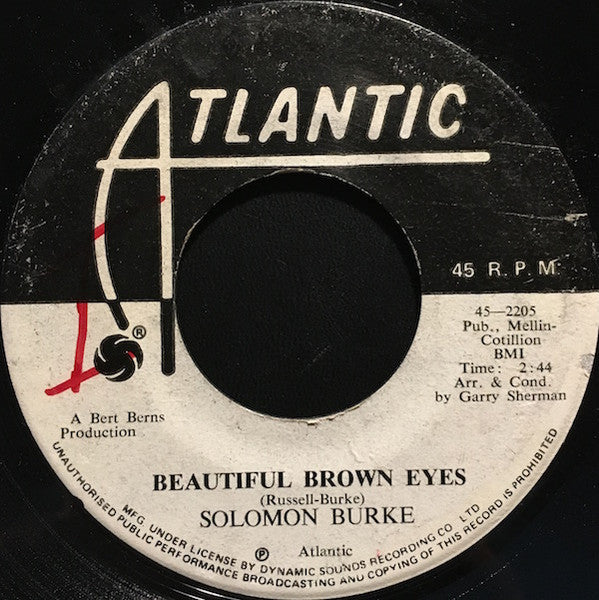 Solomon Burke : You're Good For Me / Beautiful Brown Eyes (7")