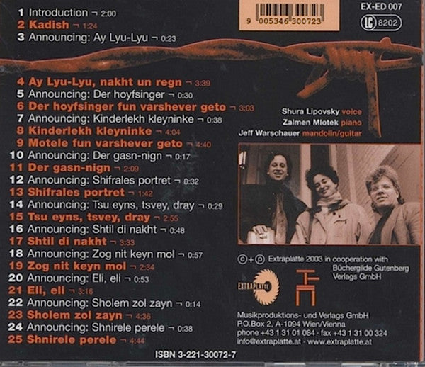 Shura Lipovsky | Zalmen Mlotek | Jeff Warschauer : Heroes & Poets = Giboyrim Un Petn (CD, Album)