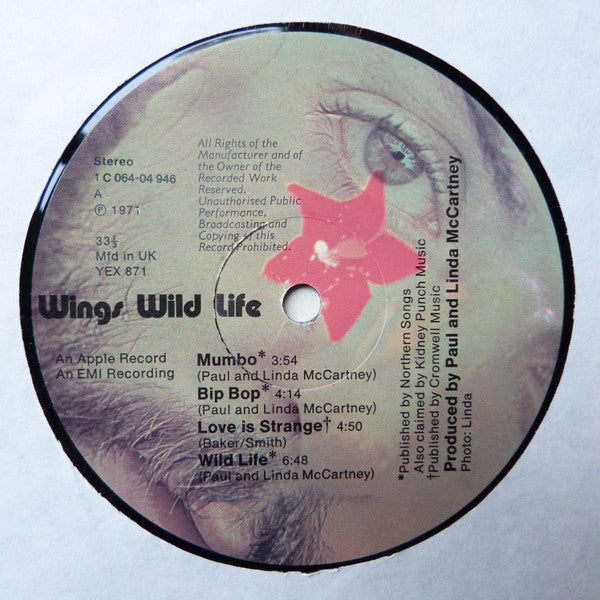 Wings (2) : Wild Life (LP, Album, RE)