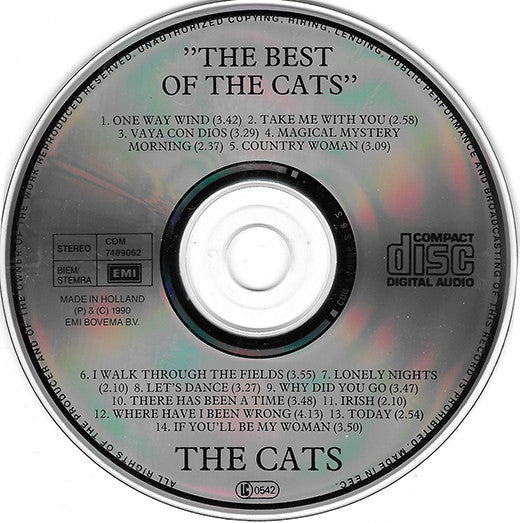 The Cats : The Best Of The Cats (CD, Comp, RE)