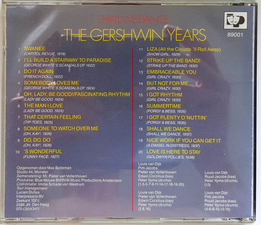 Louis van Dijk, Pim Jacobs, Pieter van Vollenhoven : Shall We Dance - The Gershwin Years (CD, Comp)