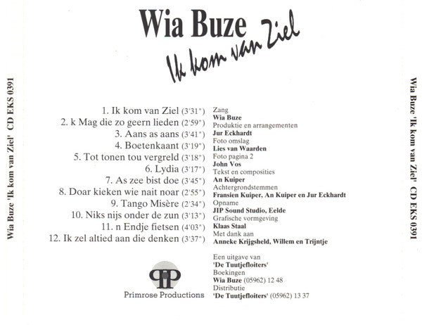 Wia Buze : Ik Kom Van Ziel (CD, Album)