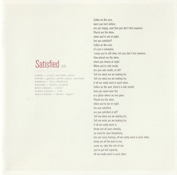Bettie Serveert : Private Suit (CD, Album)