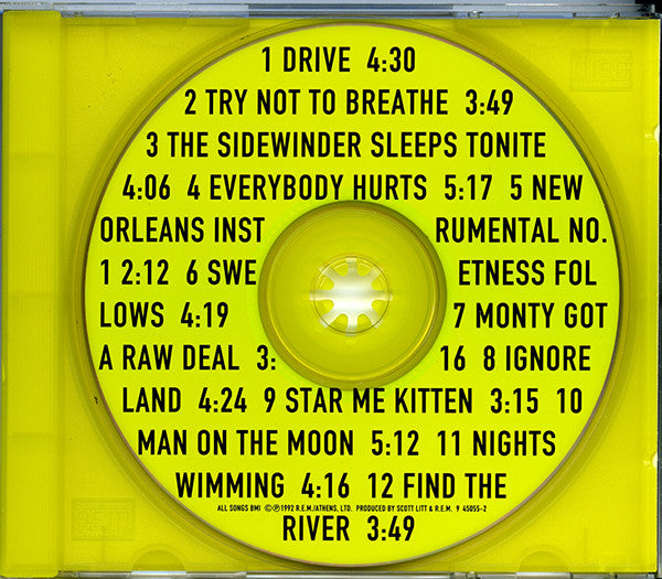 R.E.M. : Automatic For The People (CD, Album)