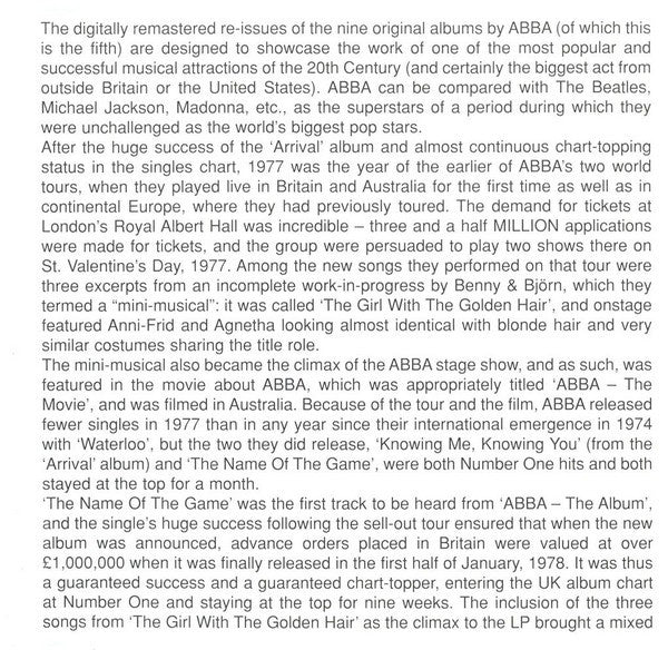 ABBA : The Album (CD, Album, RE, RM)