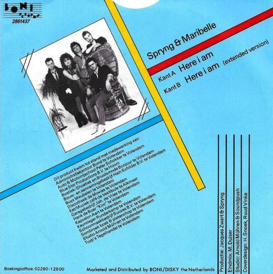 Spryng & Maribelle : Here I Am (7", Single)
