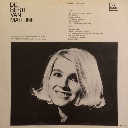 Martine Bijl : De Beste Van Martine (LP, Comp)