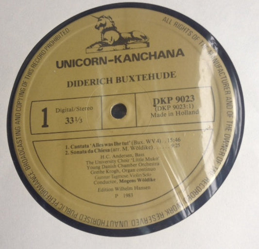 Carl Nielsen / Dieterich Buxtehude - Mogens Wöldike, Grethe Krogh, Hans Christian Andersen (2), Gunnar Tagmose, Universitetskoret Lille MUKO, The Young Danish Chamber Orchestra : Musica Sacra (LP)