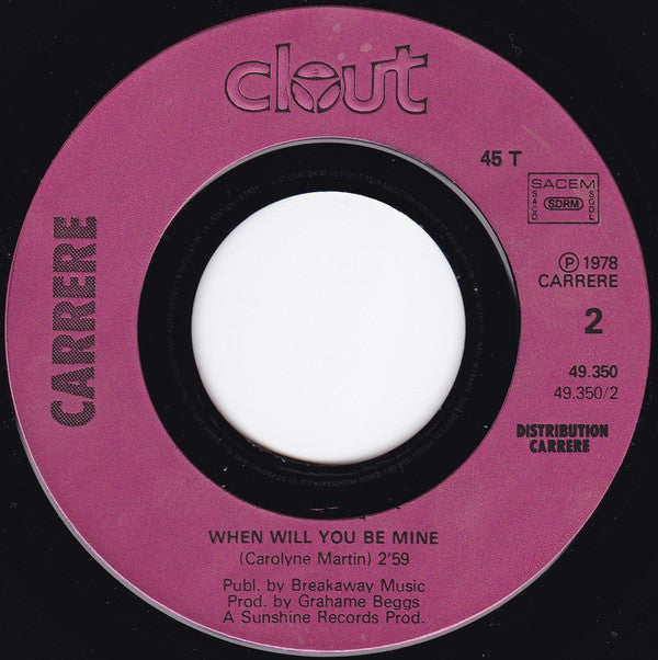 Clout : Substitute (7", Single, Con)