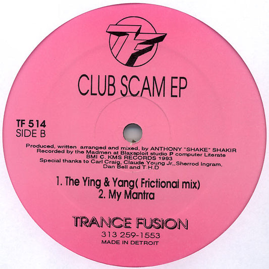 Shake : Club Scam EP (12", EP)