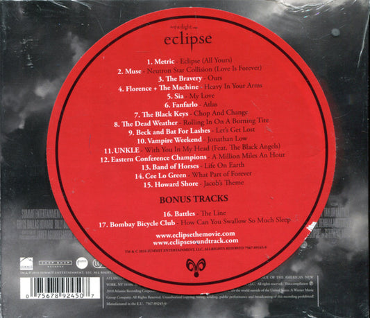 Various : The Twilight Saga Eclipse (Original Motion Picture Soundtrack) (CD, Comp, Dlx, Dig)